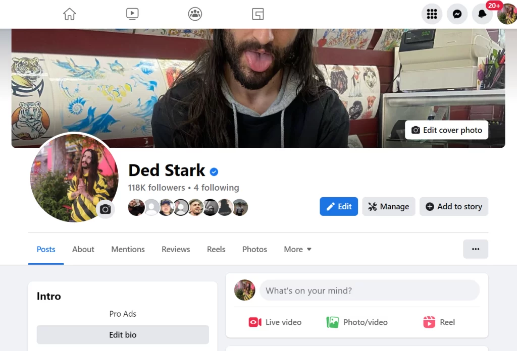 Facebook Blue Tick Fan Page